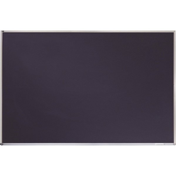 Quartet Chalk Board, Porcelain, Aluminum Frame, 4'x3', Black QRTPCA304B